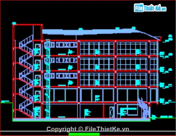 Bản vẽ,vẽ trường học,trường học,kiến trúc 5 tầng,kiến trúc nước ngoài,bản vẽ trường học